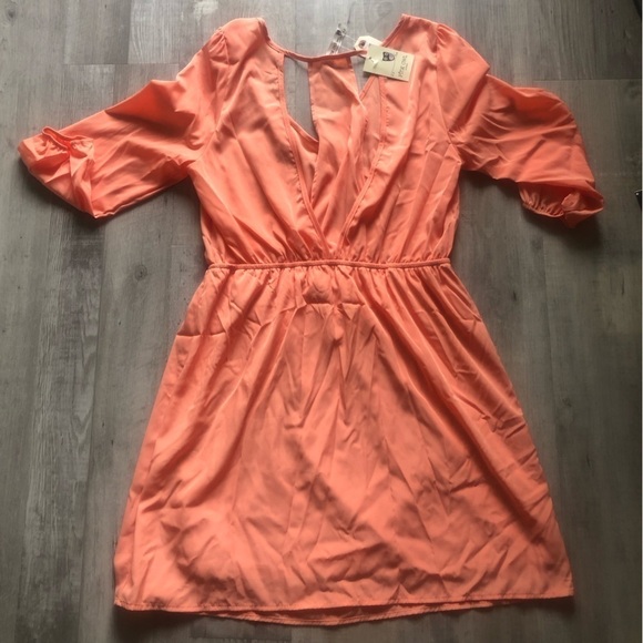 NWT Pink Owl Orange Dress size Large - Picture 5 of 13